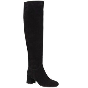 LA CANADIENNE Jabra Suede Over-the-Knee Boots in Black